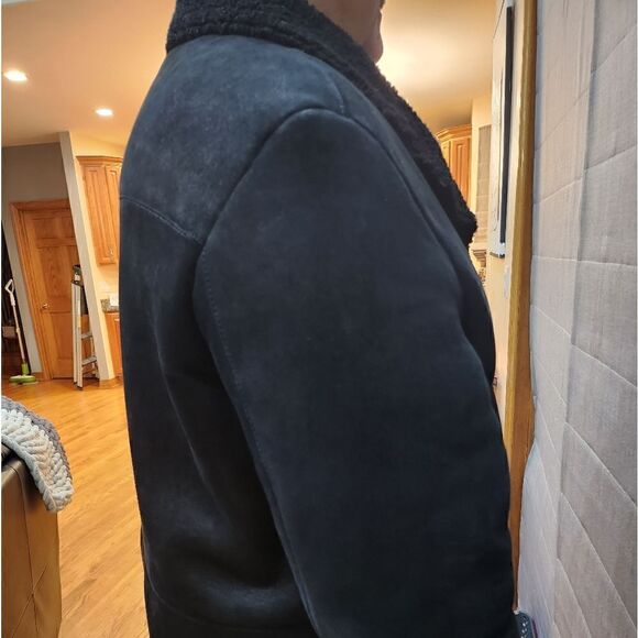 Aston Miles Shearling Men's Coat - Picture 8 of 15